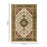 Haus Appeal Palace 5'3'' x 7'3'' Area Rug, Cream Medallion