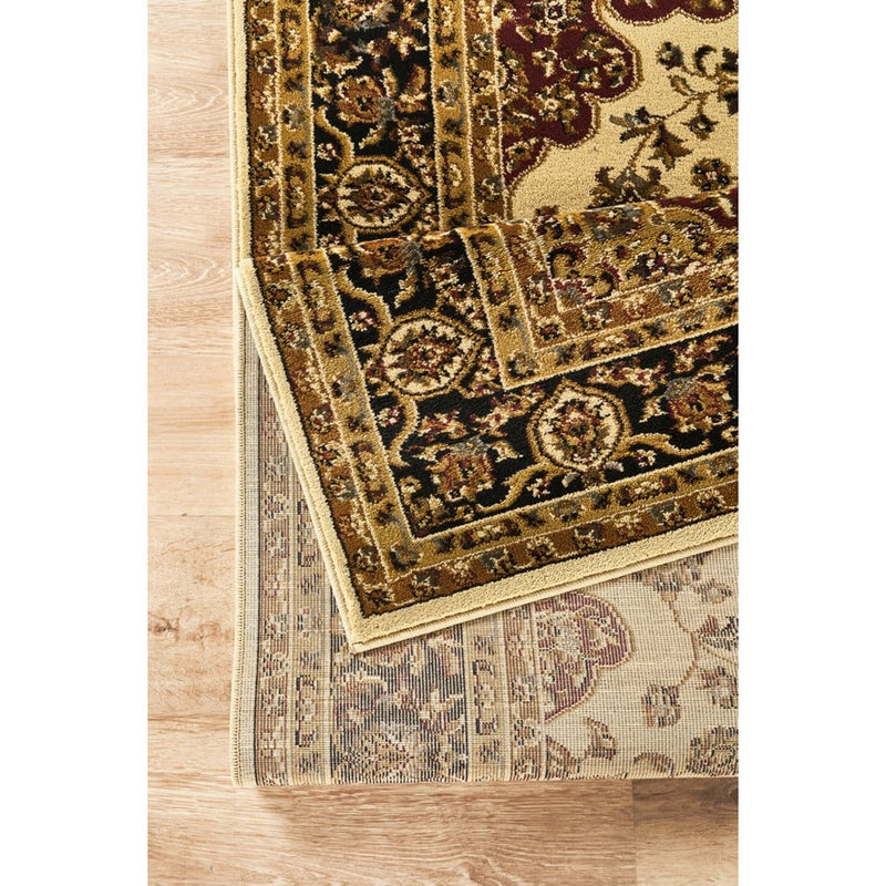 Haus Appeal Palace 5'3'' x 7'3'' Area Rug, Cream Medallion