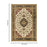 Haus Appeal Palace 7'10" x 10'3" Area Rug, Cream Medallion
