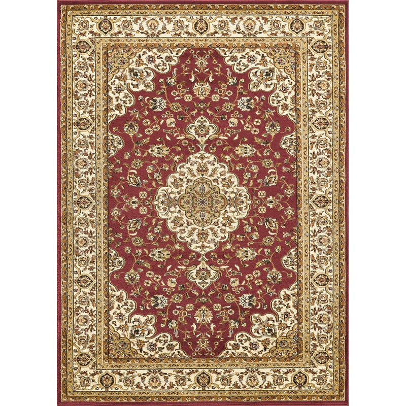 Haus Appeal Palace Traditional 2' x 3' Area Rug, Red
