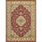 Haus Appeal Palace 5'3'' x 7'3'' Area Rug, Red Medallion - HA-VIN50025-7