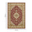Haus Appeal Palace 5'3'' x 7'3'' Area Rug, Red Medallion