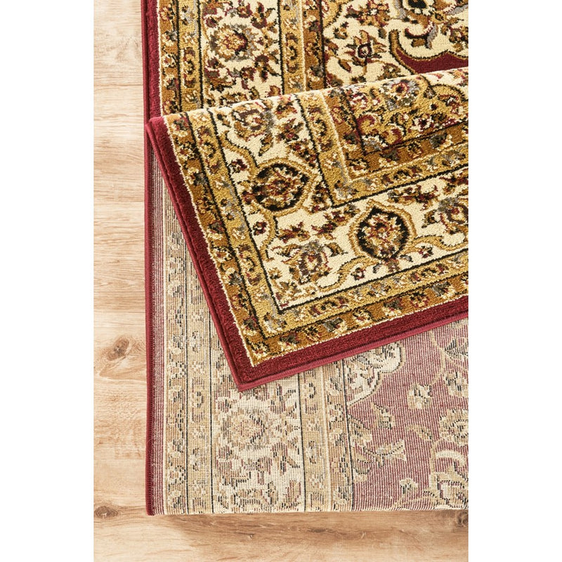 Haus Appeal Palace 5'3'' x 7'3'' Area Rug, Red Medallion