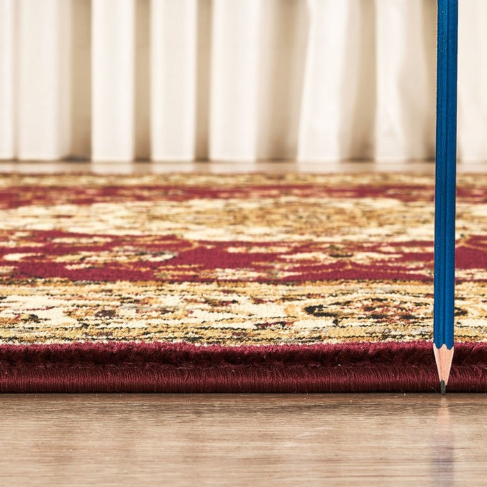 Haus Appeal Palace 5'3'' x 7'3'' Area Rug, Red Medallion