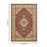 Haus Appeal Palace 7'10" x 10'3" Area Rug, Red Cream