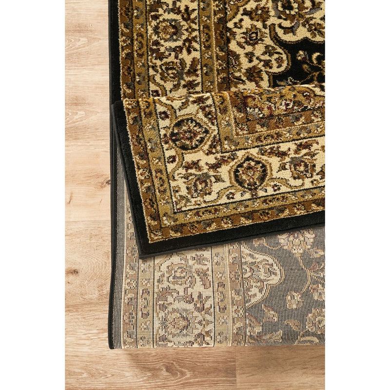 Haus Appeal Palace Medallion 2' x 3' Area Rug, Black