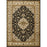 Haus Appeal Palace 5'3'' x 7'3'' Area Rug, Black Medallion - HA-VIN50035-7