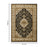 Haus Appeal Palace 5'3'' x 7'3'' Area Rug, Black Medallion