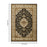 Haus Appeal Palace 7'10" x 10'3" Area Rug, Black Medallion