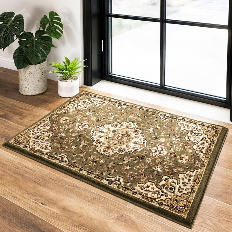 Haus Appeal Palace Medallion 2' x 3' Area Rug, Green