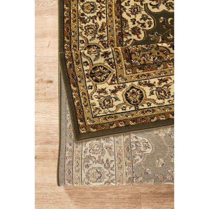 Haus Appeal Palace 7'10" x 10'3" Area Rug, Green Cream