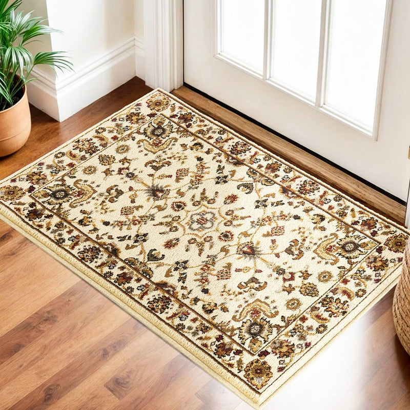 Haus Appeal Palace Patterned 2' x 3' Area Rug, Cream