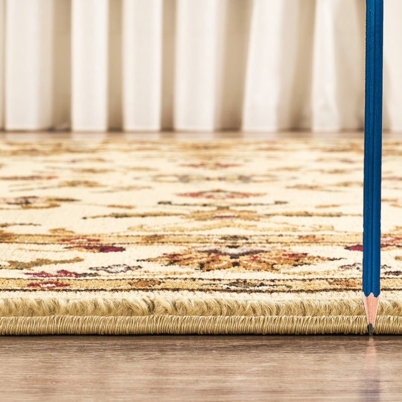 Haus Appeal Palace Patterned 2' x 3' Area Rug, Cream