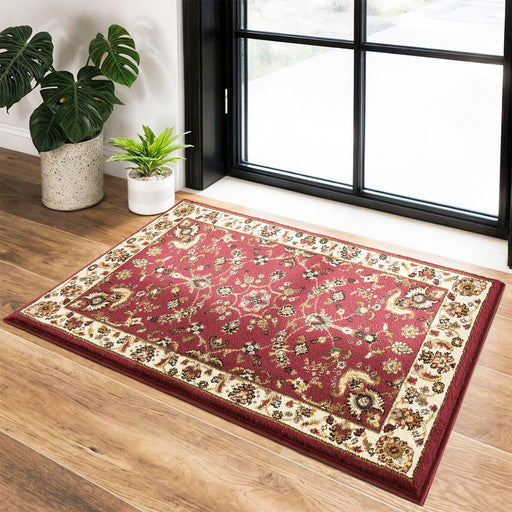 Haus Appeal Palace Medallion 2' x 3' Area Rug, Red