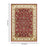 Haus Appeal Palace 7'10" x 10'3" Area Rug, Red Beige