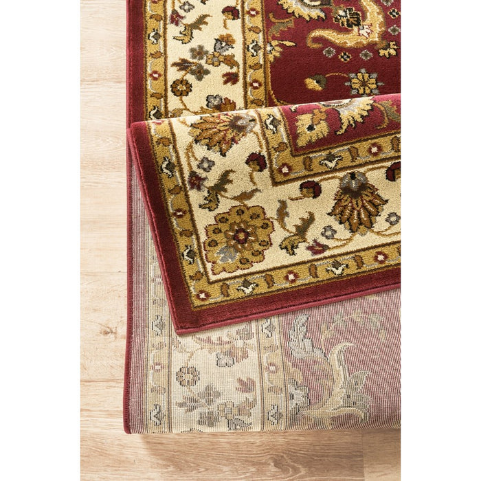 Haus Appeal Palace 7'10" x 10'3" Area Rug, Red Beige