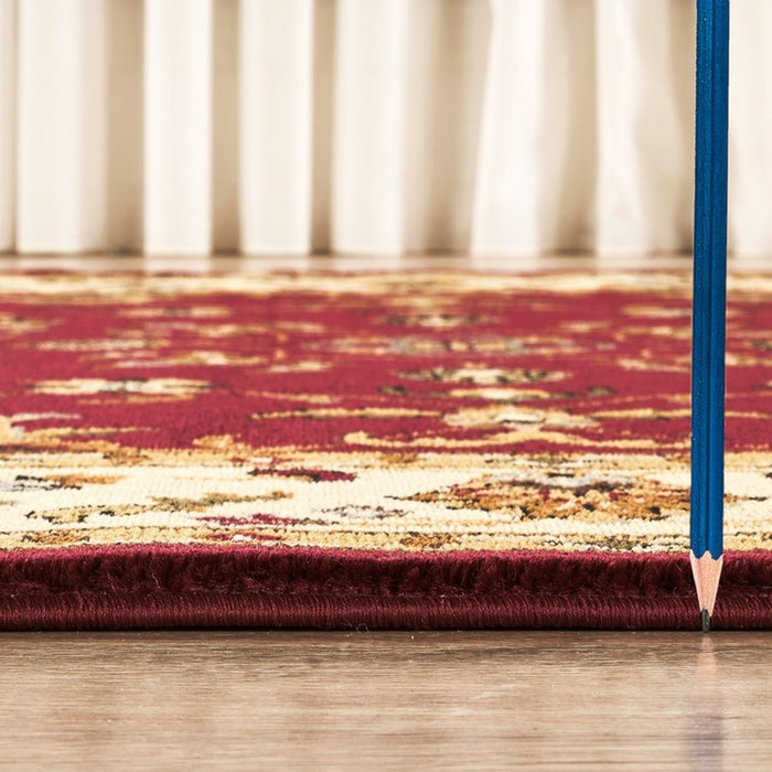 Haus Appeal Palace 7'10" x 10'3" Area Rug, Red Beige