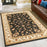 Haus Appeal Palace 5'3'' x 7'3'' Area Rug, Black Patterned