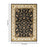 Haus Appeal Palace 7'10" x 10'3" Area Rug, Black Patterned