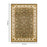 Haus Appeal Palace 5'3'' x 7'3'' Area Rug, Green Patterned