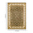 Haus Appeal Palace 7'10" x 10'3" Area Rug, Green Beige
