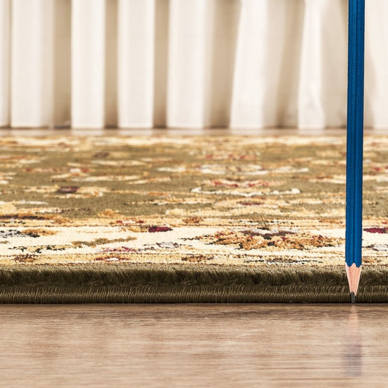 Haus Appeal Palace 7'10" x 10'3" Area Rug, Green Beige