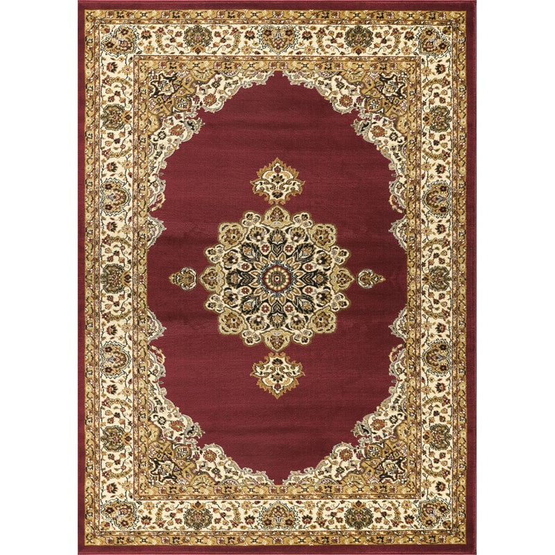 Haus Appeal Palace 2' x 3' Area Rug, Red Cream