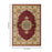 Haus Appeal Palace 7'10" x 10'3" Area Rug, Red Traditional