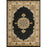 Haus Appeal Palace 2'7'' x 7'3'' Area Rug, Black Cream - HA-VIN50102-7