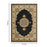 Haus Appeal Palace 5'3'' x 7'3'' Area Rug, Black Traditional