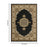 Haus Appeal Palace 7'10" x 10'3" Area Rug, Black Cream