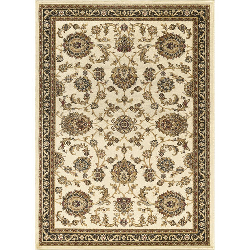 Haus Appeal Palace 2'7'' x 7'3'' Area Rug, Cream Black - HA-VIN50112-7