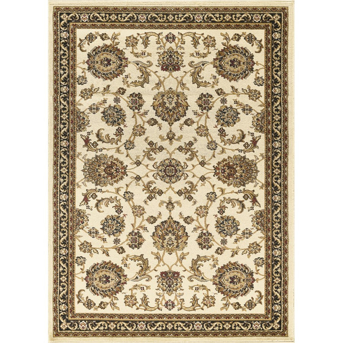 Haus Appeal Palace 2'7'' x 7'3'' Area Rug, Cream Black - HA-VIN50112-7