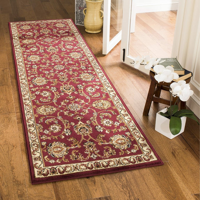 Haus Appeal Palace 2'7'' x 7'3'' Area Rug, Red Classic