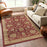 Haus Appeal Palace 5'3'' x 7'3'' Area Rug, Red Beige