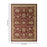 Haus Appeal Palace 7'10" x 10'3" Area Rug, Red