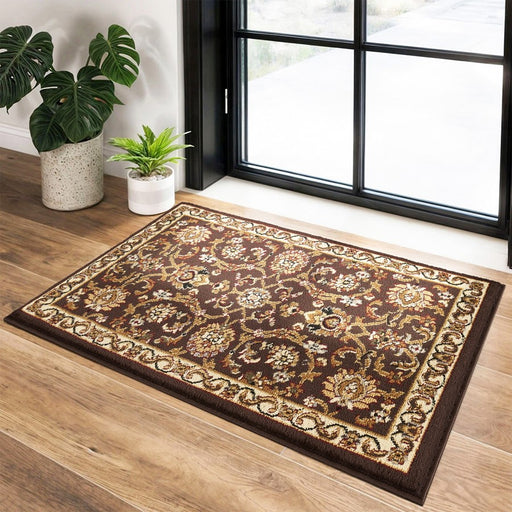 Haus Appeal Palace 2' x 3' Area Rug, Brown