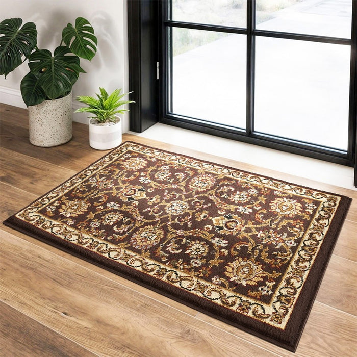 Haus Appeal Palace 2' x 3' Area Rug, Brown