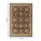 Haus Appeal Palace 5'3'' x 7'3'' Area Rug, Brown