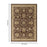 Haus Appeal Palace 7'10" x 10'3" Area Rug, Brown