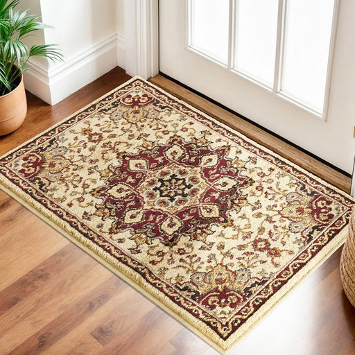 Haus Appeal Palace 2' x 3' Area Rug, Cream