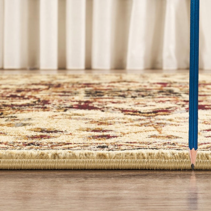 Haus Appeal Palace 2'7'' x 7'3'' Area Rug, Cream Beige