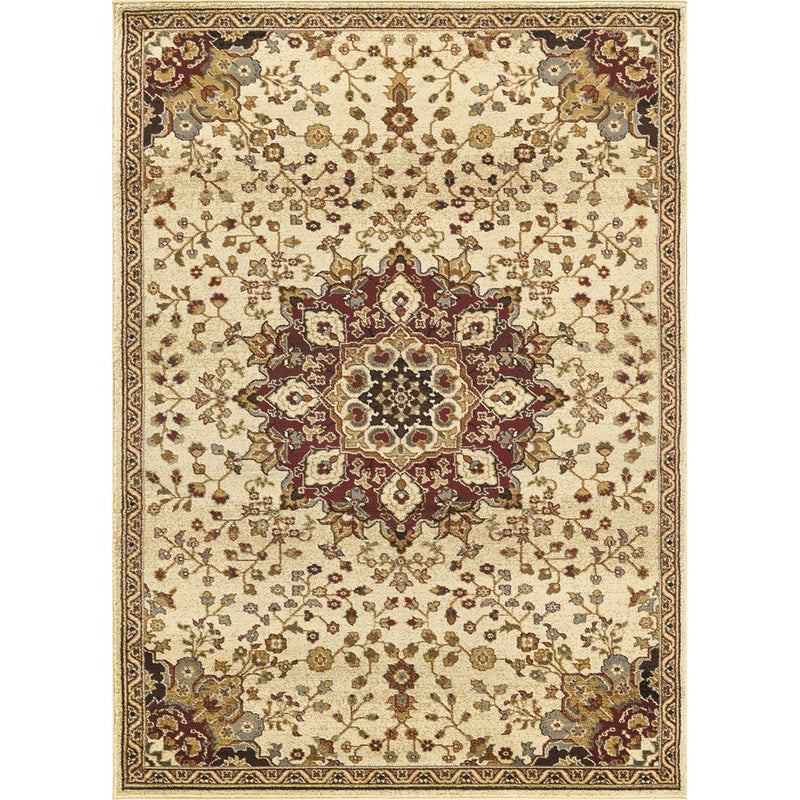 Haus Appeal Palace 5'3'' x 7'3'' Area Rug, Cream Beige