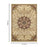 Haus Appeal Palace 5'3'' x 7'3'' Area Rug, Cream Beige