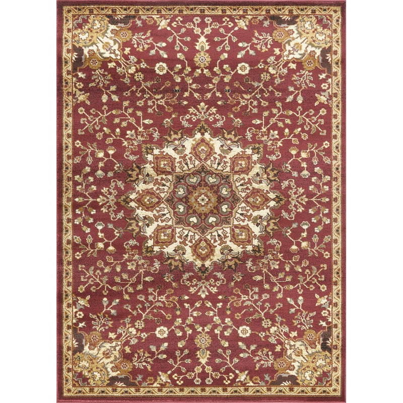 Haus Appeal Palace 2' x 3' Area Rug, Red