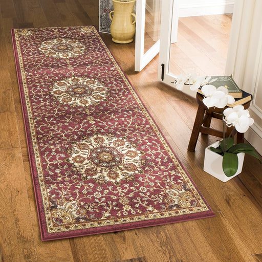 Haus Appeal Palace 2'7'' x 7'3'' Area Rug, Red