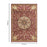 Haus Appeal Palace 5'3'' x 7'3'' Area Rug, Red