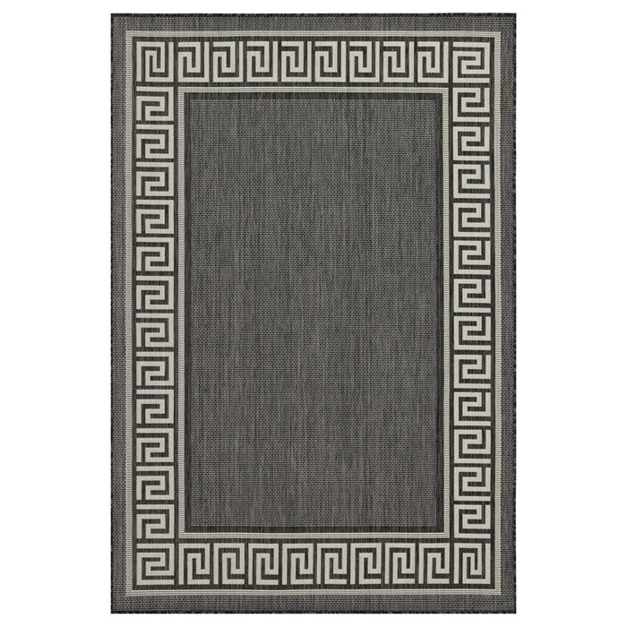 Conrad Home Harmony 2'7''x7'3'' Runner, Anthracite/White/Greek Key - HAR20022-7