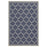 Conrad Home Harmony 2'7''x7'3'' Runner, Blue/White Trellis - HAR20042-7