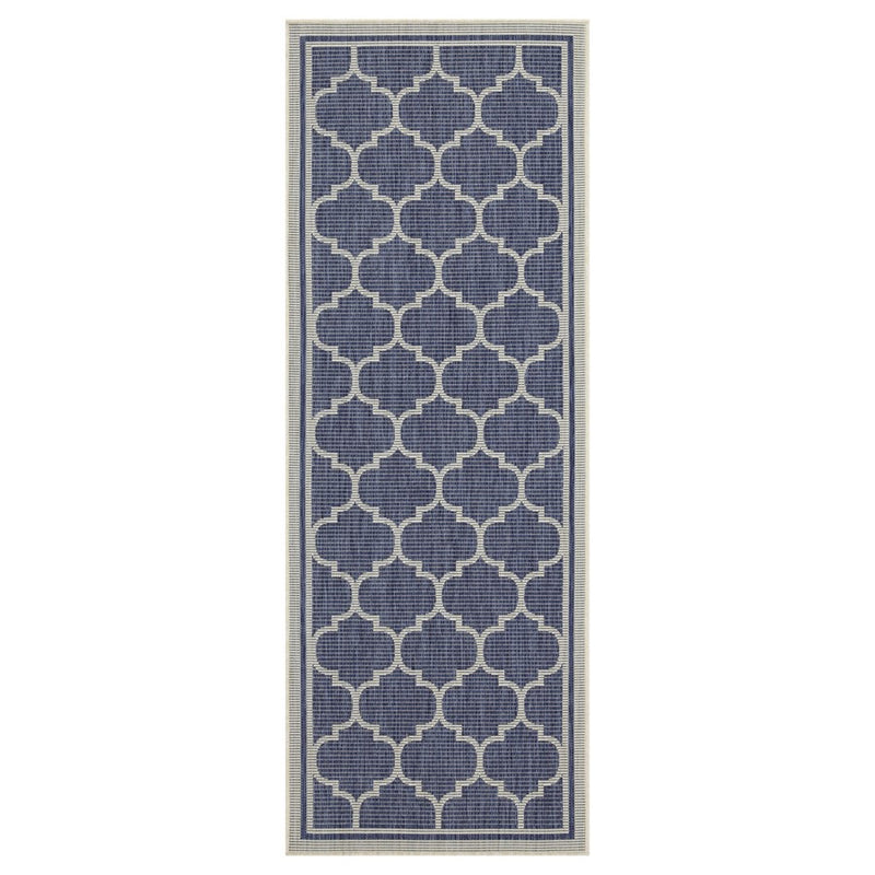 Conrad Home Harmony 5'3''x7'3'' Area Rug, Blue/White Trellis